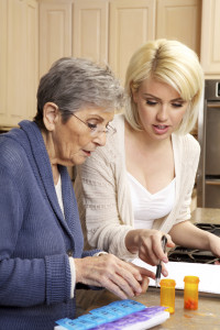 sorting meds - vision rehabilitation